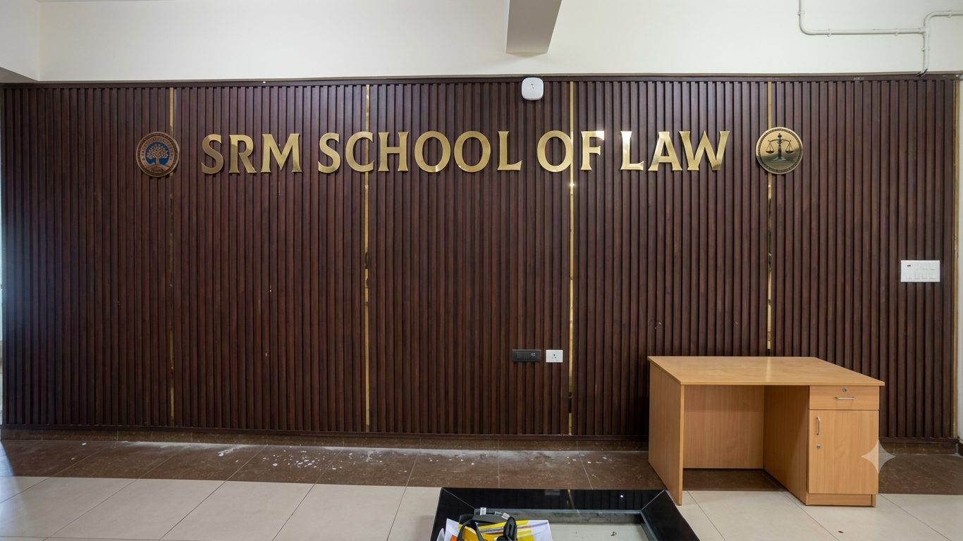Brass wall lettering