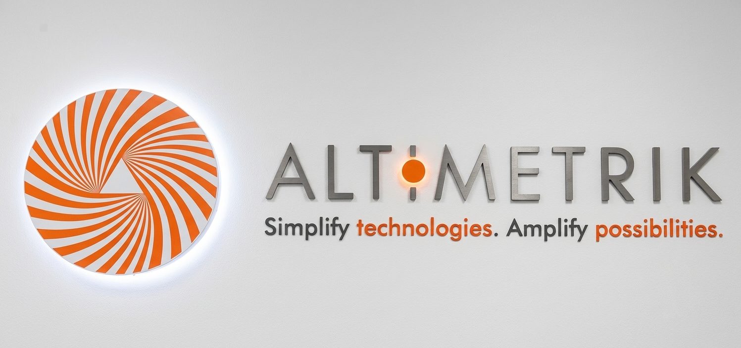Backlit LED logo letters